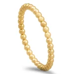 Anel granito ouro amarelo de 19,2kl
