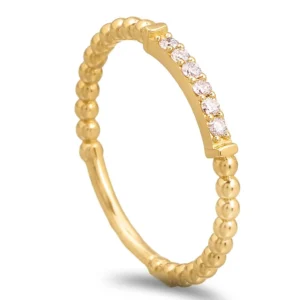 Anel em ouro amarelo com Diamantes