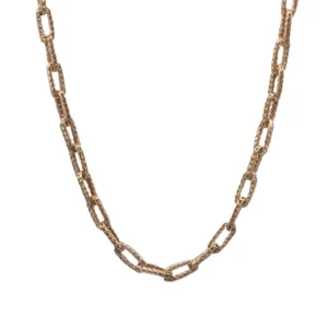 COLAR CADEADO COM ACABAMENTO EM OURO DE 19,2KL