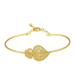 Pulseira escrava filigrana em ouro
