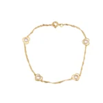 Pulseira em ouro de 19.2kl - 18cm