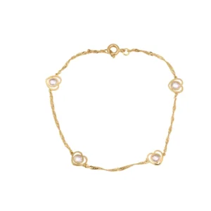 Pulseira em ouro de 19.2kl - 18cm