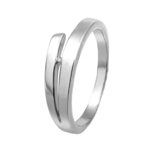 ANEL EM PRATA 925 COM DIAMANTE