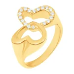 Anel Union Of Love Em Prata Dourada 925