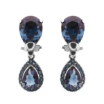 BRINCOS PRATA 925 COM CRISTAIS SWAROVSKY