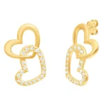 Brincos Union Of Love Em Prata Dourada