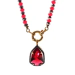 COLAR PRATA DOURADA 925 COM CRISTAIS SWAROVSKY