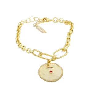 PULSEIRA EM PRATA DOURADA 925