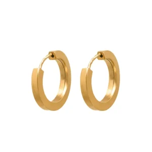 Argolas em ouro 19,2kl - 11mm